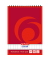 Notizblock 110734, kariert, A7, 60g, rot, 50 Blatt