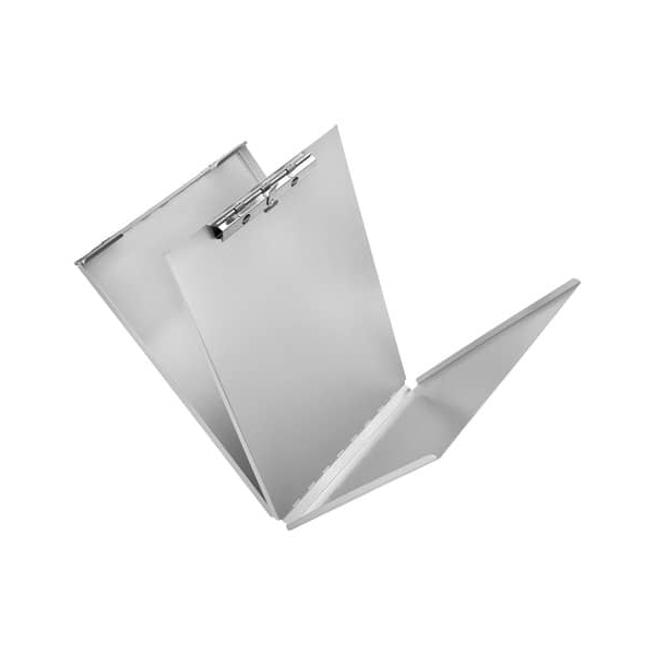 4006677300180 - Klemmbrettmappe 30018 A4 silber Aluminium mit Aufbewahrungsfach 4006677300180 30018