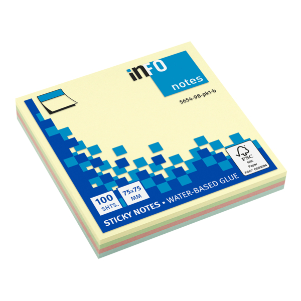 4044355779910 - Haftnotizen 5654-98-pk1-b je 25 x gelb grün rosa blau 4044355779910 100 Blatt 4044355779910 - Haftnotizen 5654-98-pk1-b je 25 x gelb grün rosa blau 4044355779910 100 Blatt