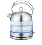 Wasserkocher Retro silber 1,7 l 2400 W