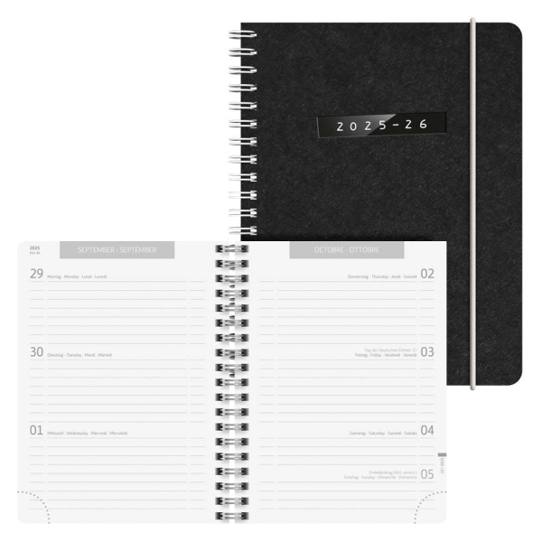 4061947138733 - Schülerkalender Monochrome Juli 2025 - Dezember 2026 schwarz 4061947138733 - Schülerkalender Monochrome Juli 2025 - Dezember 2026 schwarz