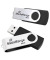 2 MediaRange USB-Sticks MR911-2 schwarz, silber 32 GB