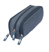 Schlampermäppchen Denim blau, 23,0 x 7,5 cm