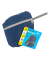 Rucksack Kunstfaser blau 12-13 l