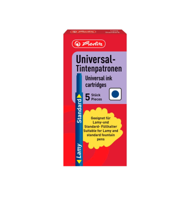 Universal Tintenpatronen für Füller blau