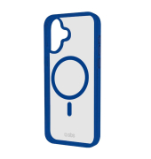 Mag Frame Handy-Cover für Apple iPhone 16 transparent, blau