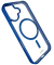 Mag Frame Handy-Cover für Apple iPhone 16 transparent, blau