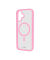 Mag Frame Handy-Cover für Apple iPhone 16 transparent, rosa