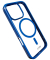 Mag Frame Handy-Cover für Apple iPhone 16 Pro transparent, blau