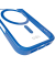 Mag Frame Handy-Cover für Apple iPhone 16 Pro transparent, blau
