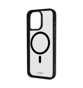 Mag Frame Handy-Cover für Apple iPhone 16 Pro Max transparent, schwarz