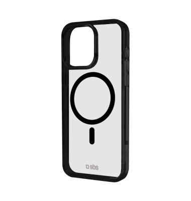 Mag Frame Handy-Cover für Apple iPhone 16 Pro Max transparent, schwarz