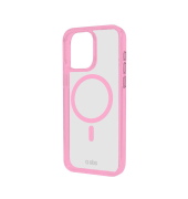 Mag Frame Handy-Cover für Apple iPhone 16 Pro Max transparent, rosa