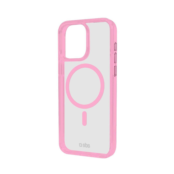 8018417482434 - Mag Frame Handy-Cover für Apple iPhone 16 Pro Max transparent rosa 8018417482434 Sbs 8018417482434 - Mag Frame Handy-Cover für Apple iPhone 16 Pro Max transparent rosa 8018417482434 Sbs