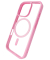 Mag Frame Handy-Cover für Apple iPhone 16 Pro Max transparent, rosa