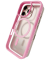 Mag Frame Handy-Cover für Apple iPhone 16 Pro Max transparent, rosa