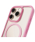 Mag Frame Handy-Cover für Apple iPhone 16 Pro Max transparent, rosa