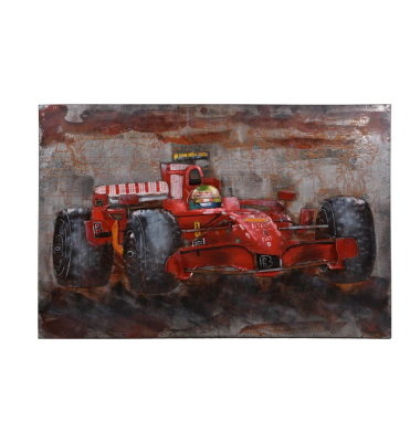 Wandbild 3D Rennwagen