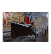 Wandbild 3D Schiff