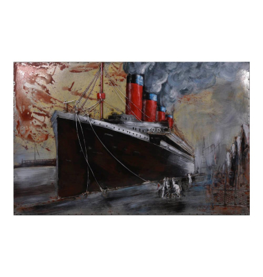 Wandbild 3D Schiff