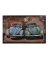 Wandbild 3D blaue Autos