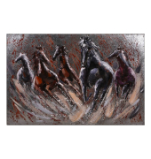 Wandbild 3D Fury grau
