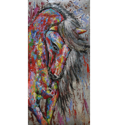 Wandbild 3D Pferd