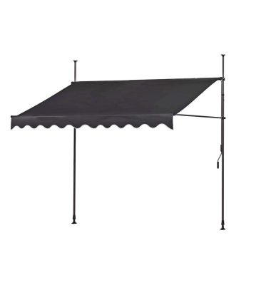 Klemmmarkise anthrazit 300,0 x 230,0 - 300,0 cm