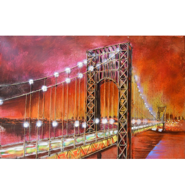 Wandbild 3D Brücke
