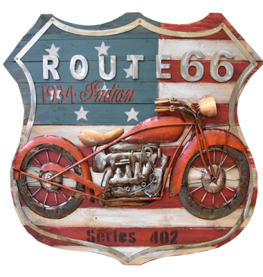 Wandbild 3D Motorrad