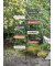 Gartendeko PARADIES Metall bunt Wegweiser: rechteckig 23,5×6,0×0,1 cm (LxBxH) 54,0 x 125,0 cm