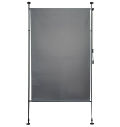 Outdoor Sichtschutz-Stellwand Divido anthrazit 150,0 x 228,0 - 316,0 cm
