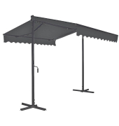Standmarkise grau 300,0 x 300,0 cm