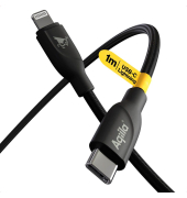 CB21 Ladekabel schwarz, Kabellänge: 1,0 m, 30 Watt