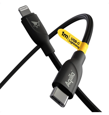 CB21 Ladekabel schwarz, Kabellänge: 1,0 m, 30 Watt