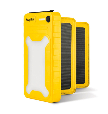 POWERBIRD BS10 Solar-Powerbank 10.000 mAh gelb