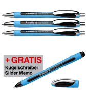 AKTION: Schneider Kugelschreiber Slider Rave XB blau, Schreibfarbe: schwarz + GRATIS Schneider Kugelschreiber Slider Memo XB