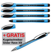 AKTION: Schneider Kugelschreiber Slider Memo blau, Schreibfarbe: schwarz + GRATIS Schneider Kugelschreiber Slider Rave XB