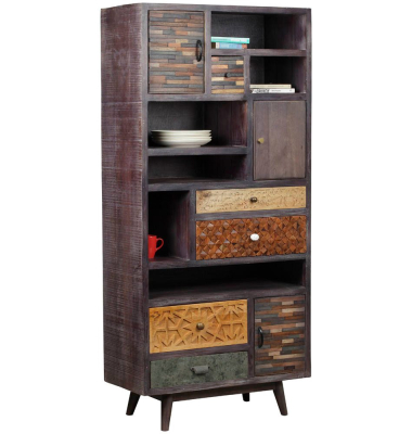 Regalschrank TOBOL, 304070 braun 80,0 x 40,0 x 183,0 cm