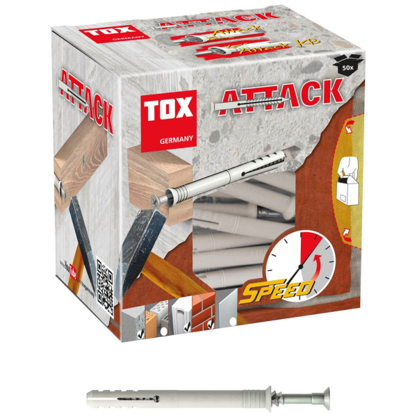 4049563001396 - ATTACK 017102171 Nageldübel Ø 60 mm x 800 mm 4049563001396 50 Stück 4049563001396 - ATTACK 017102171 Nageldübel Ø 60 mm x 800 mm 4049563001396 50 Stück