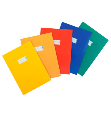 5 HERMA Heftumschläge farbsortiert Papier A4 5 HERMA Heftumschläge farbsortiert Papier A4