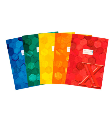 5 HERMA Heftumschlag X farbsortiert Papier A4