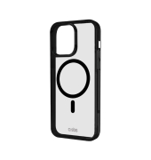 Mag Frame Handy-Cover für Apple iPhone 15 Pro Max transparent, schwarz