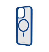 Mag Frame Handy-Cover für Apple iPhone 15 Pro Max transparent, blau