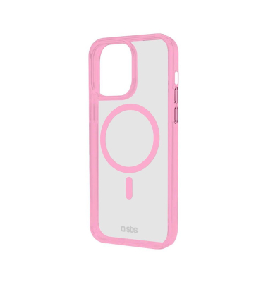 Mag Frame Handy-Cover für Apple iPhone 15 Pro Max transparent, rosa Mag Frame Handy-Cover für Apple iPhone 15 Pro Max transparent, rosa
