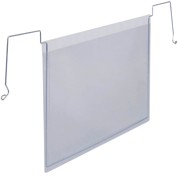4005546742427 - Drahtbügeltasche Durable A4-Querformat ohne Schutzklappe B 535 x H 280 mm PP transparent 50 Stück