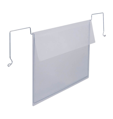 Drahtbügeltaschen transparent A5