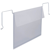 Drahtbügeltaschen transparent A4
