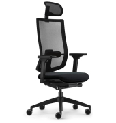 Bürostuhl se:do pro light 2, AP-896006 Stoff blau, Gestell schwarz