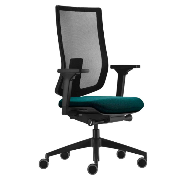 4049694007649 - Bürostuhl sedo pro light 2 petrol schwarz   schwarz mit Armlehnen bis 130kg 4049694007649 Sedus